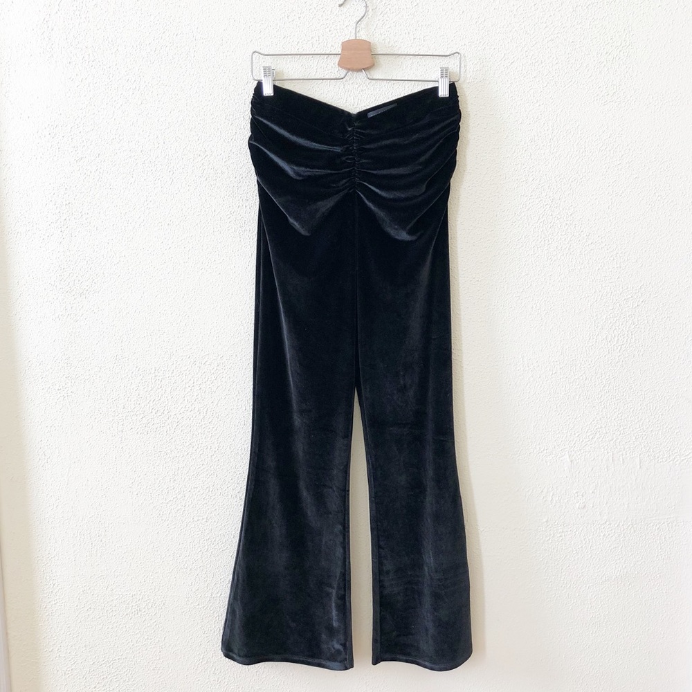 Michael Costello x Revolve Ruched Flared Pant S - Picture 4 of 6